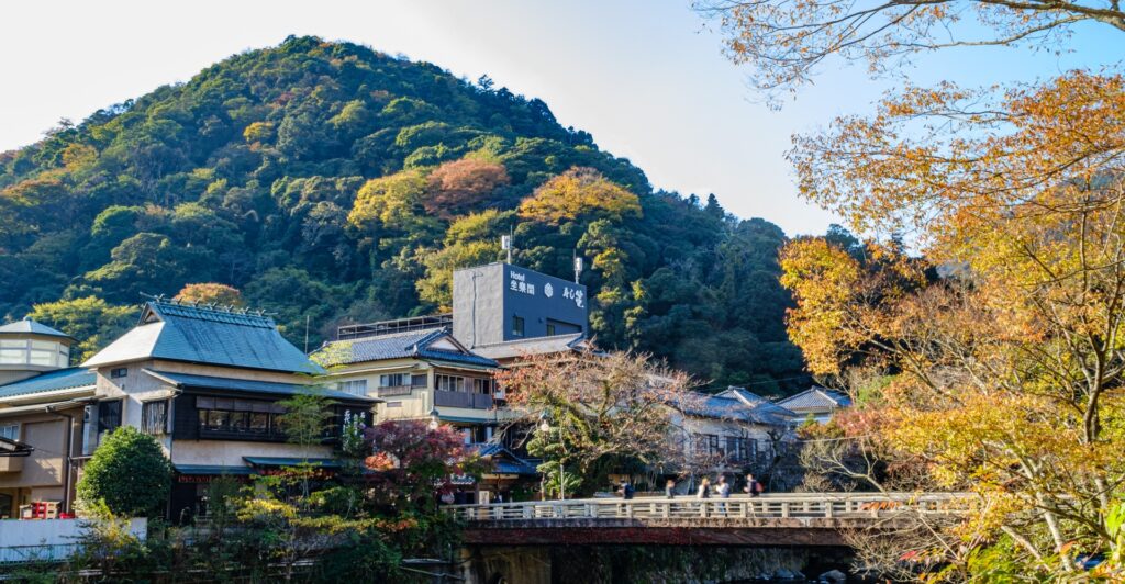 箱根湯本の温泉街