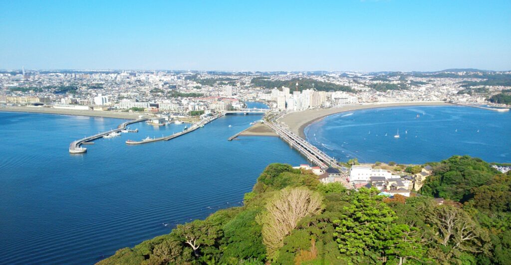 江の島展望台からの眺め